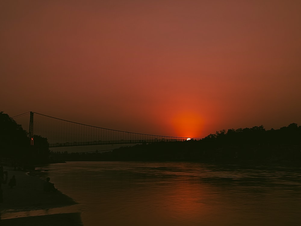 a bridge over a body of water