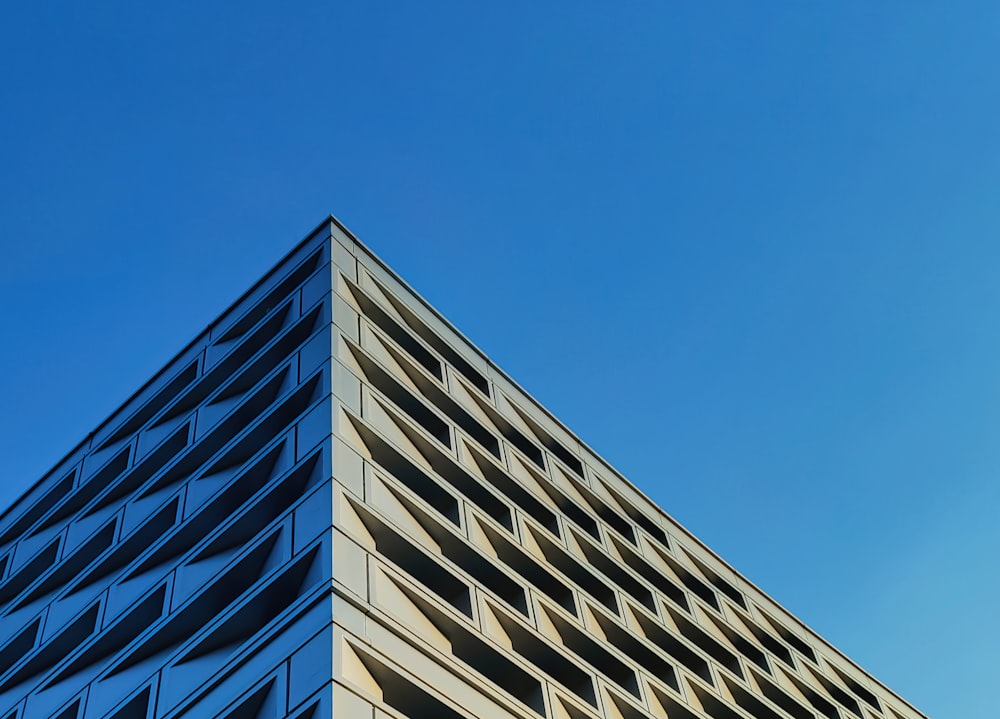 a low angle view of a building