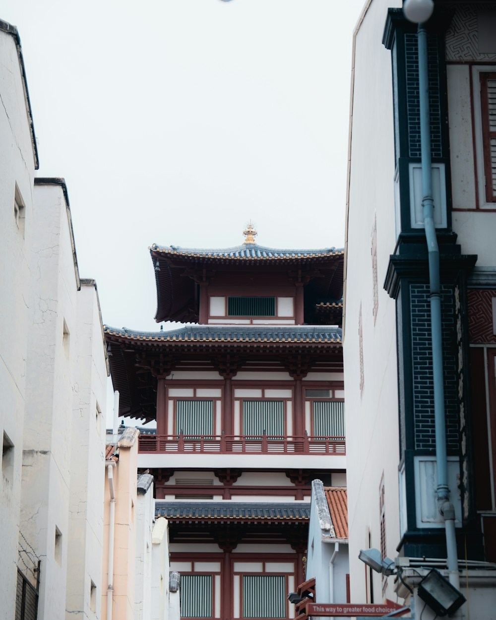 a building with a red roof