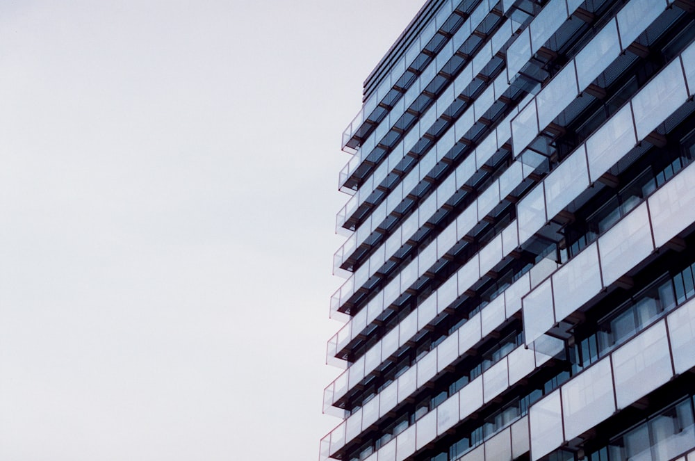 a tall building with many windows