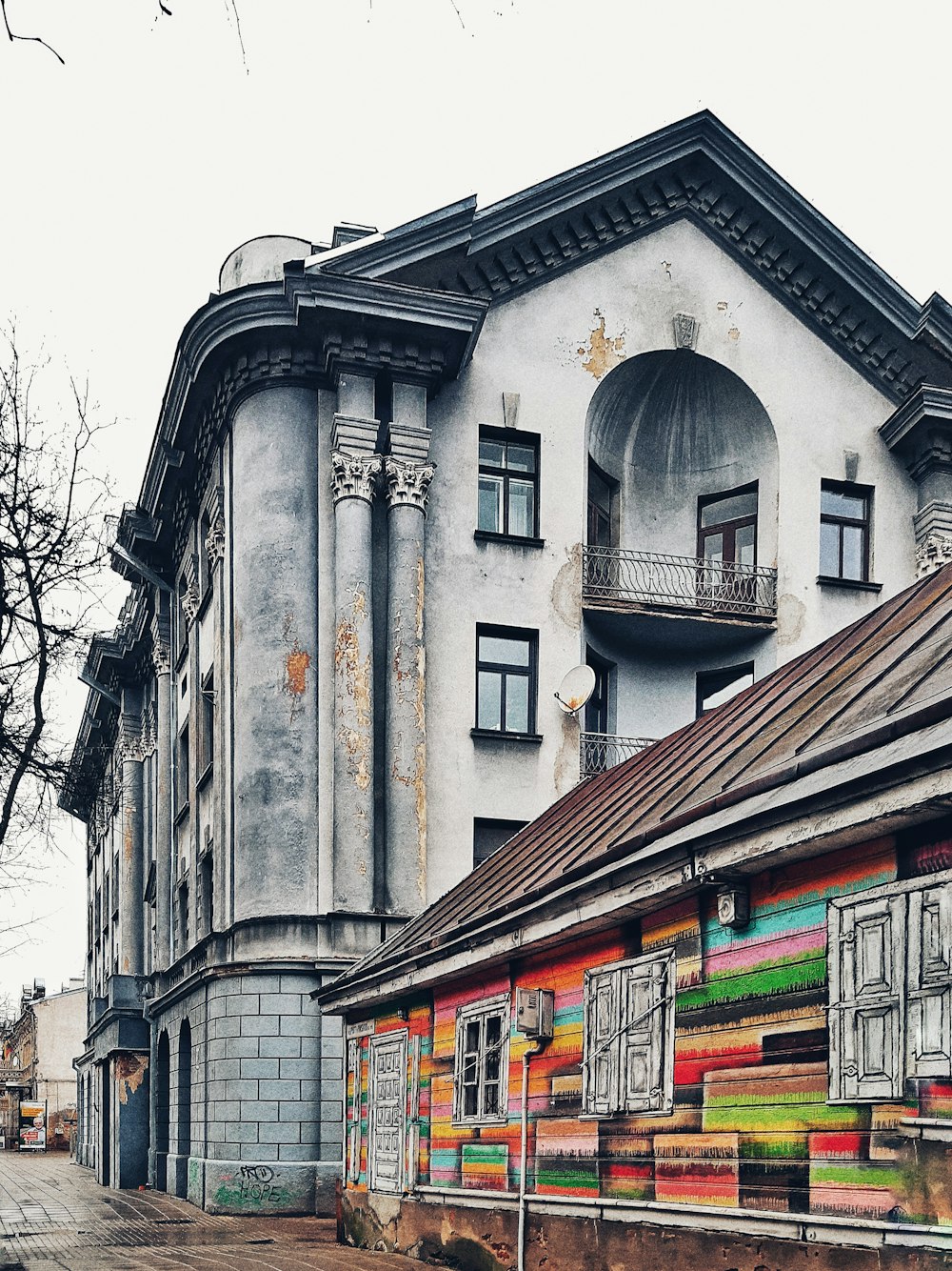 a building with a balcony