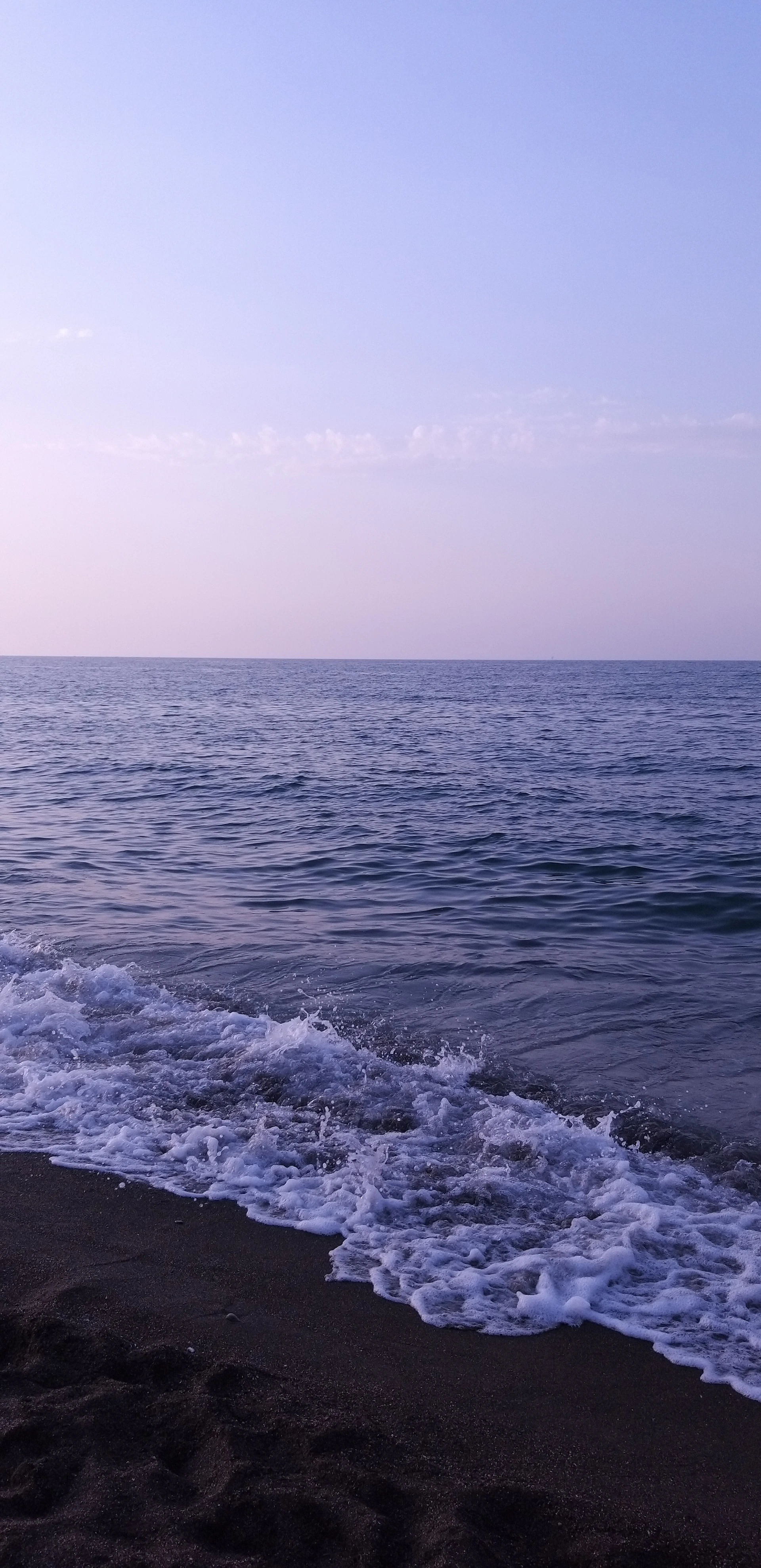waves on a beach