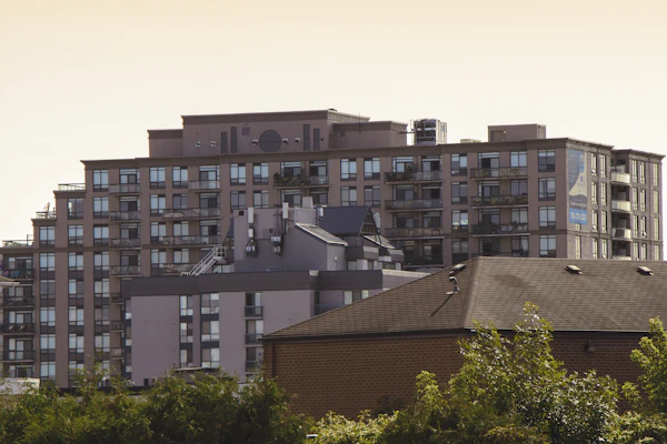 Condo Remodeling Planning: a building with a brick roof