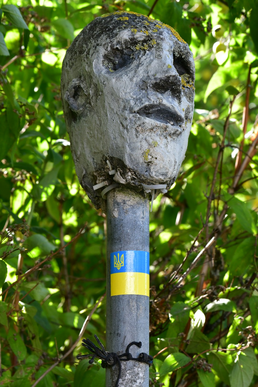 a statue of a person with a mustache and a beard