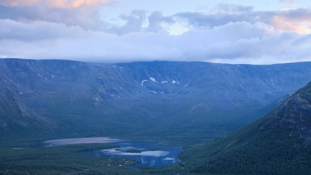 a large mountain range