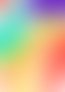 Dashboard view showing colorful glassmorphism style interface with dynamic gradient background.