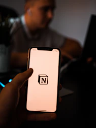 Close-up of a Notion page showcasing a custom-built finance tracking tool.