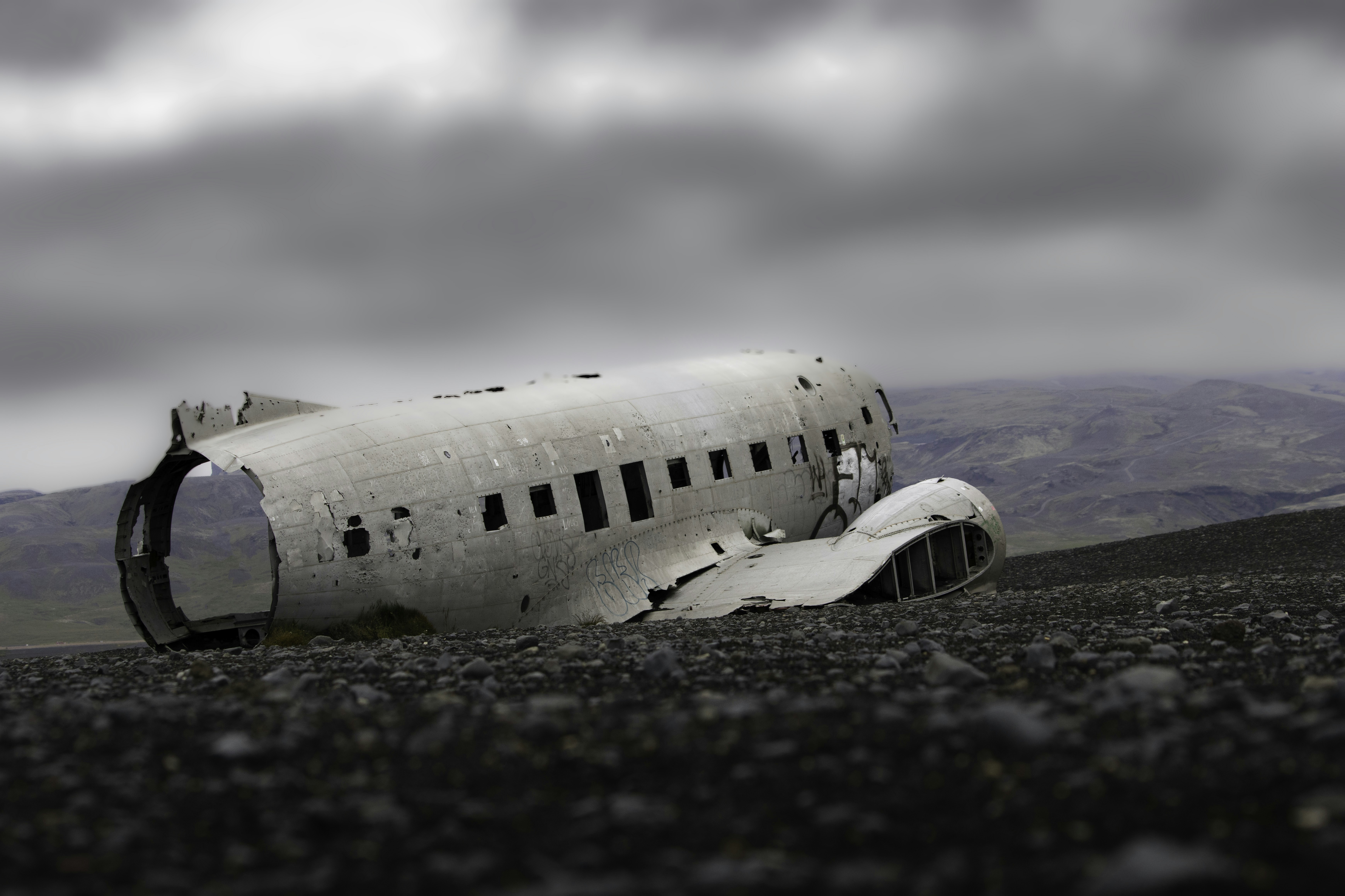 a large white airplane