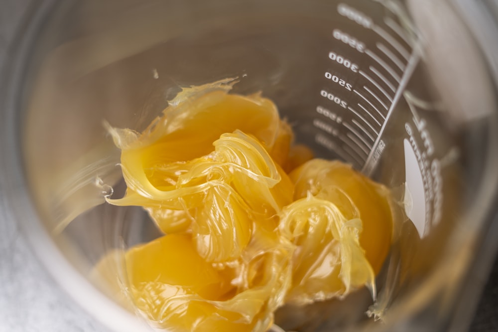 a bowl of yellow food