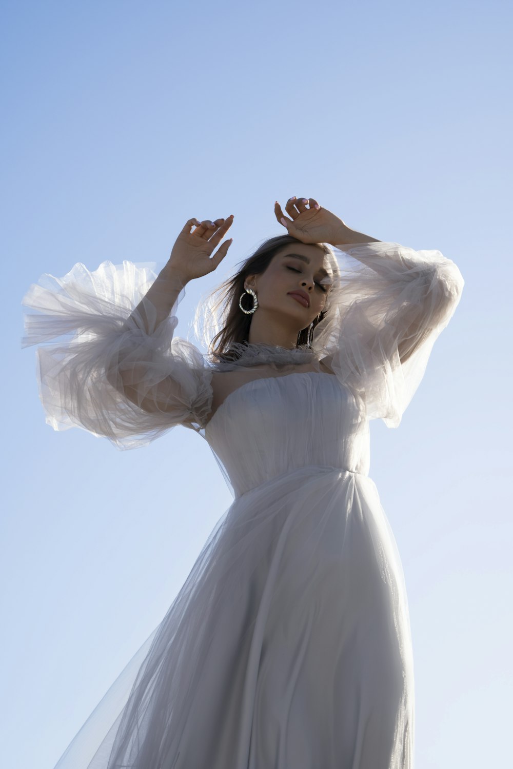 a person in a white dress