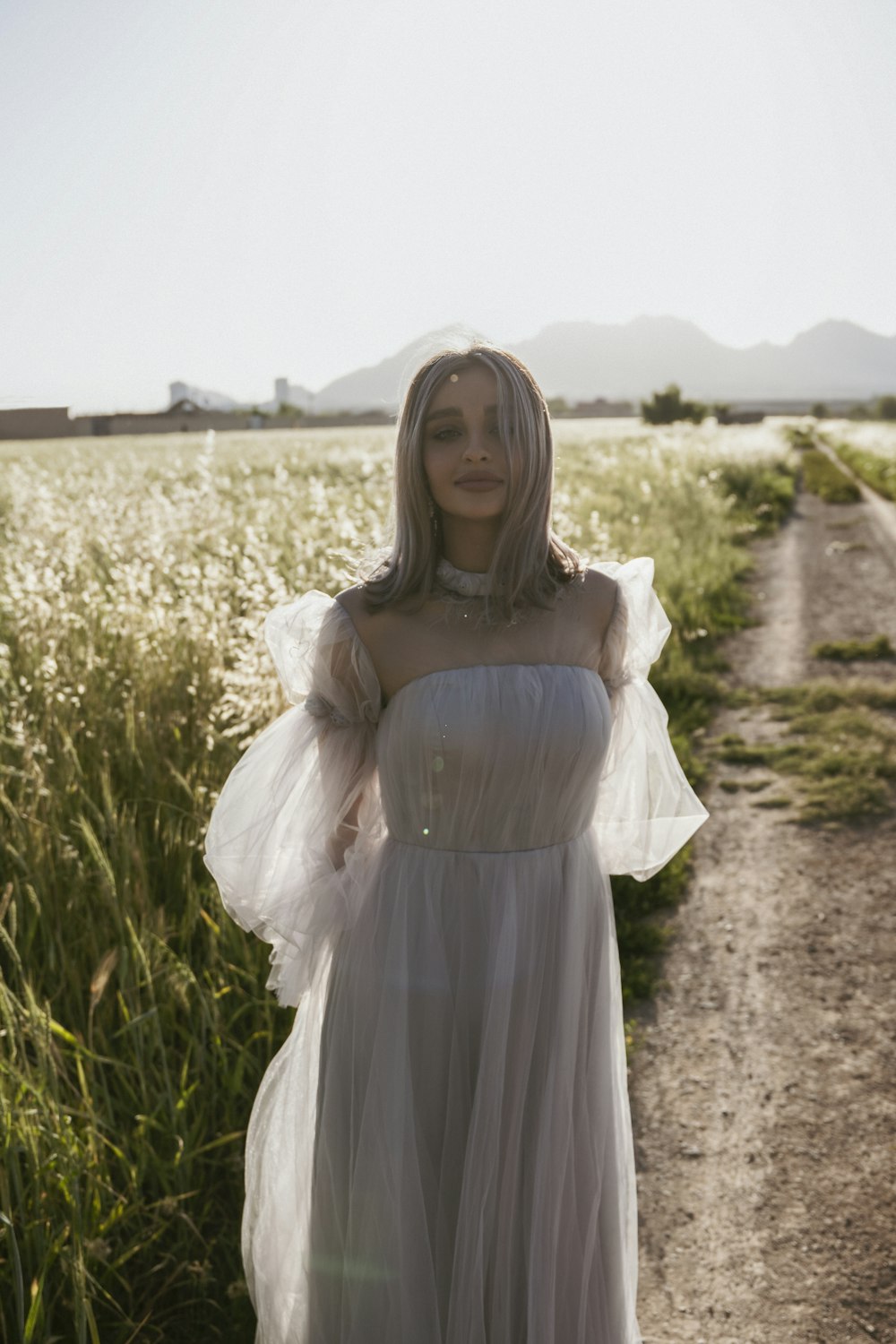 a person in a white dress