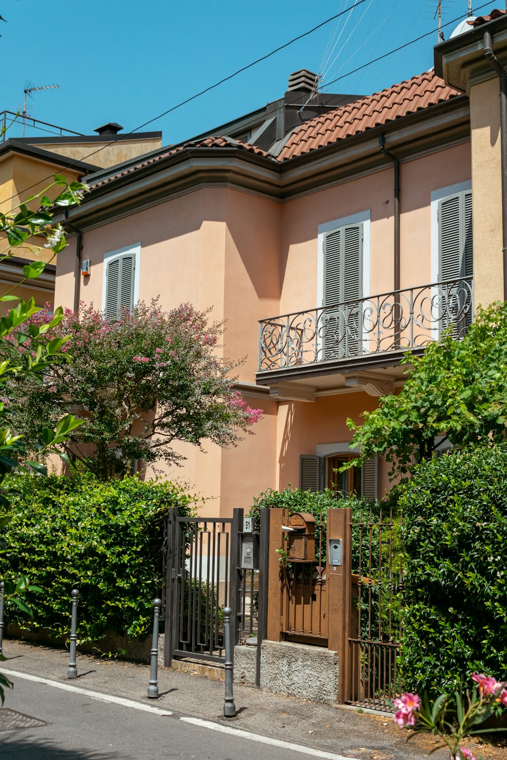 a house with a balcony