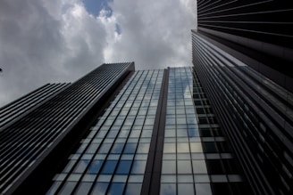 a low angle view of a building