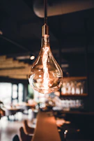 a light from a ceiling