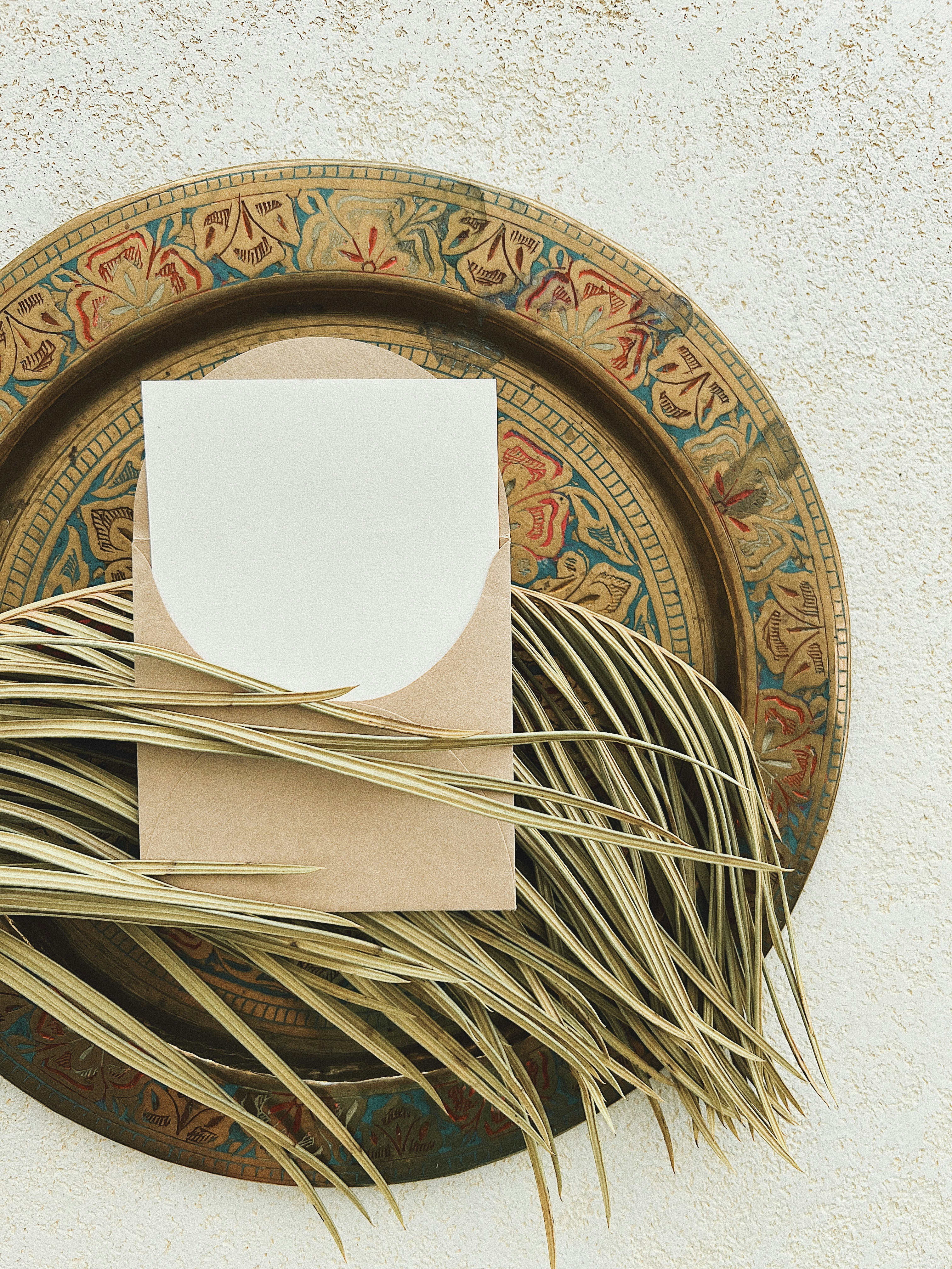 a plate with a design on it