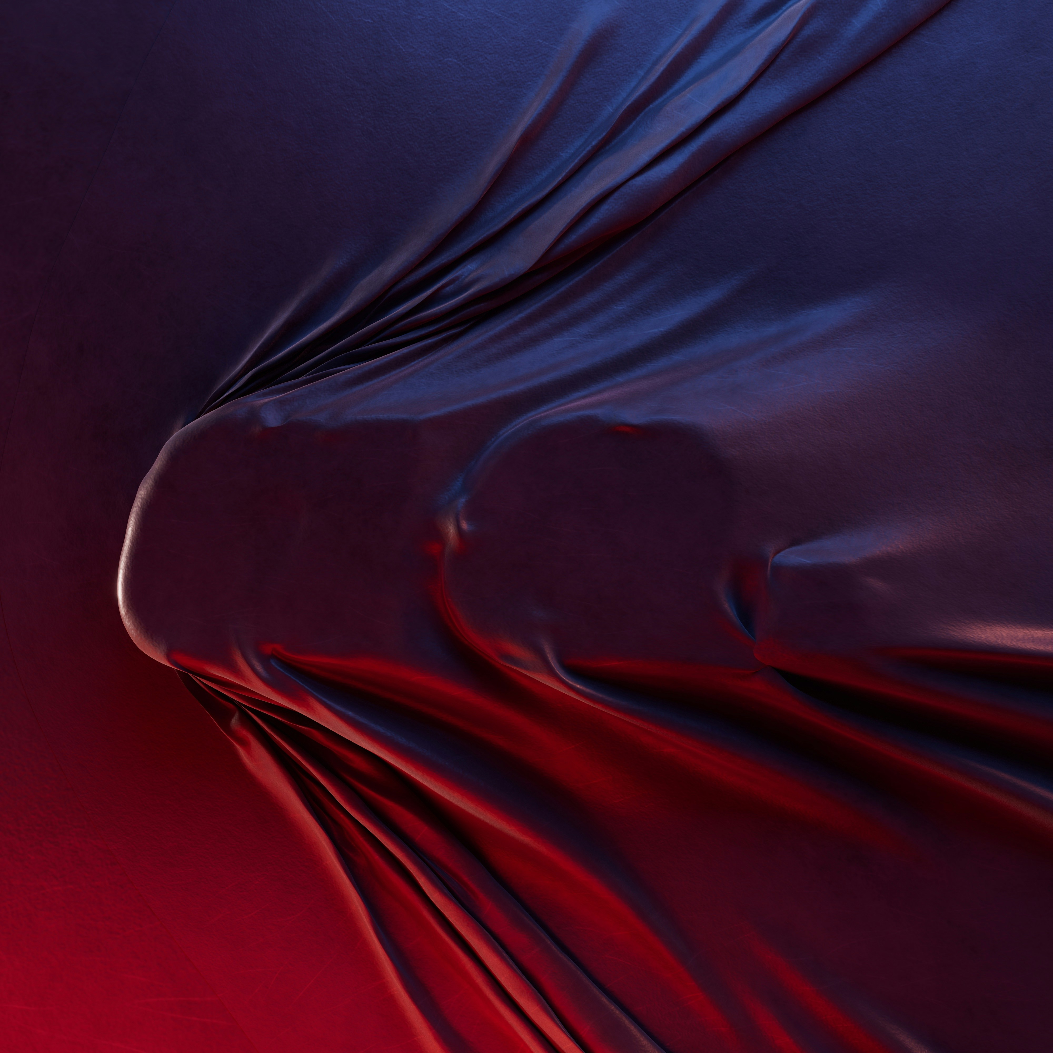 un tessuto a righe rosse e blu