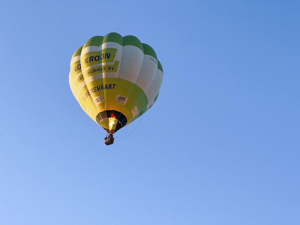 a hot air balloon in the sky