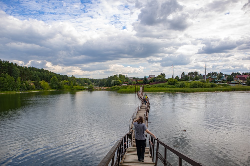 a bridge over a body of water