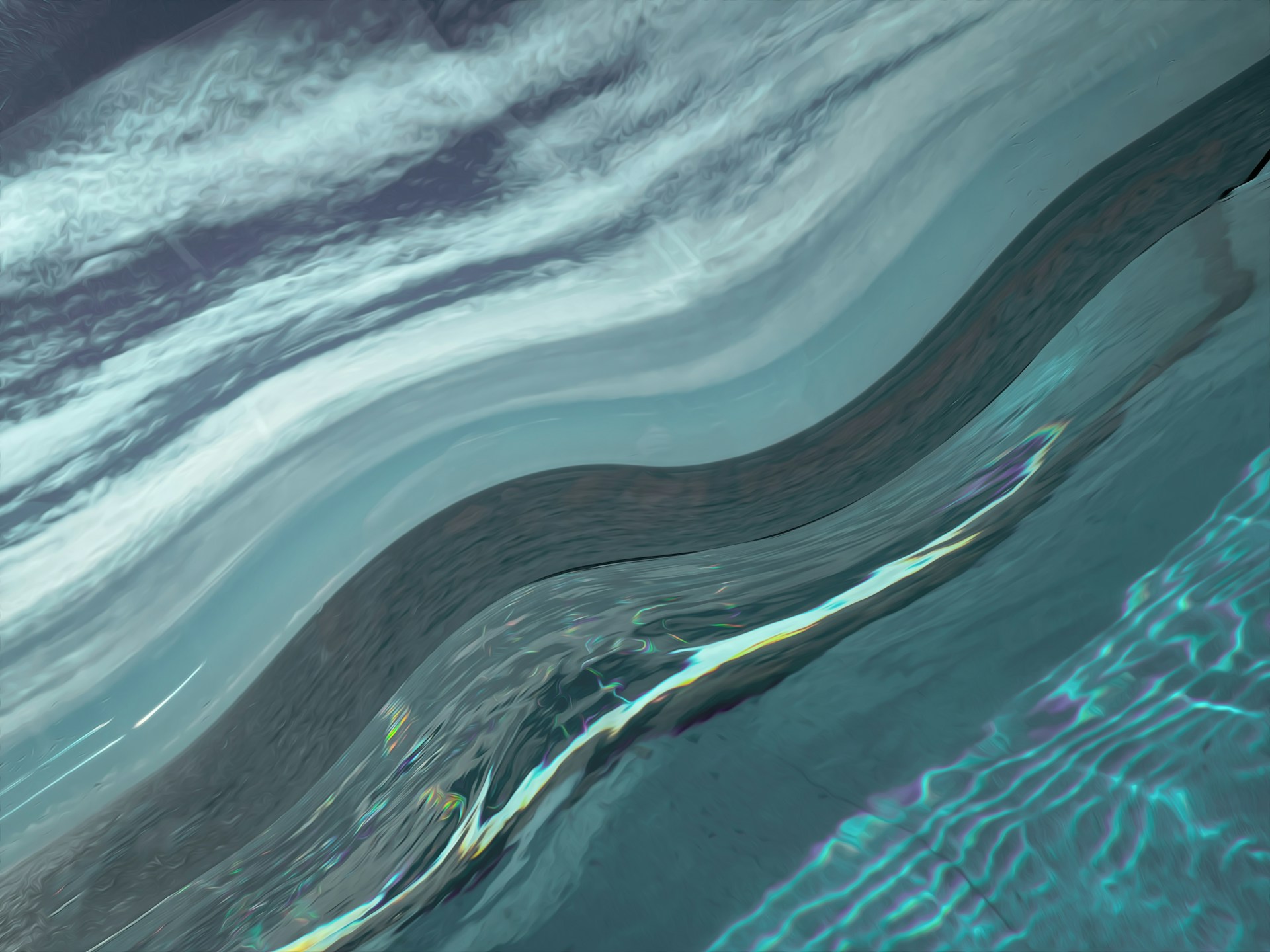 a close-up of a beach