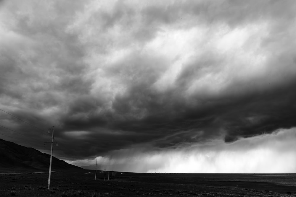 a large tornado in a field