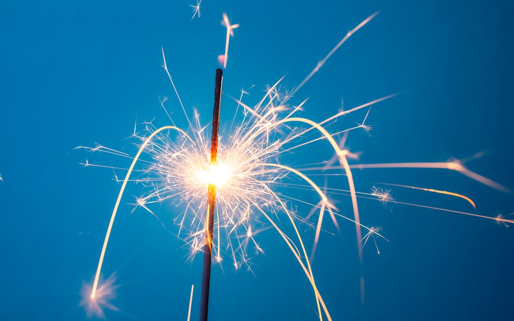 a group of fireworks in the sky