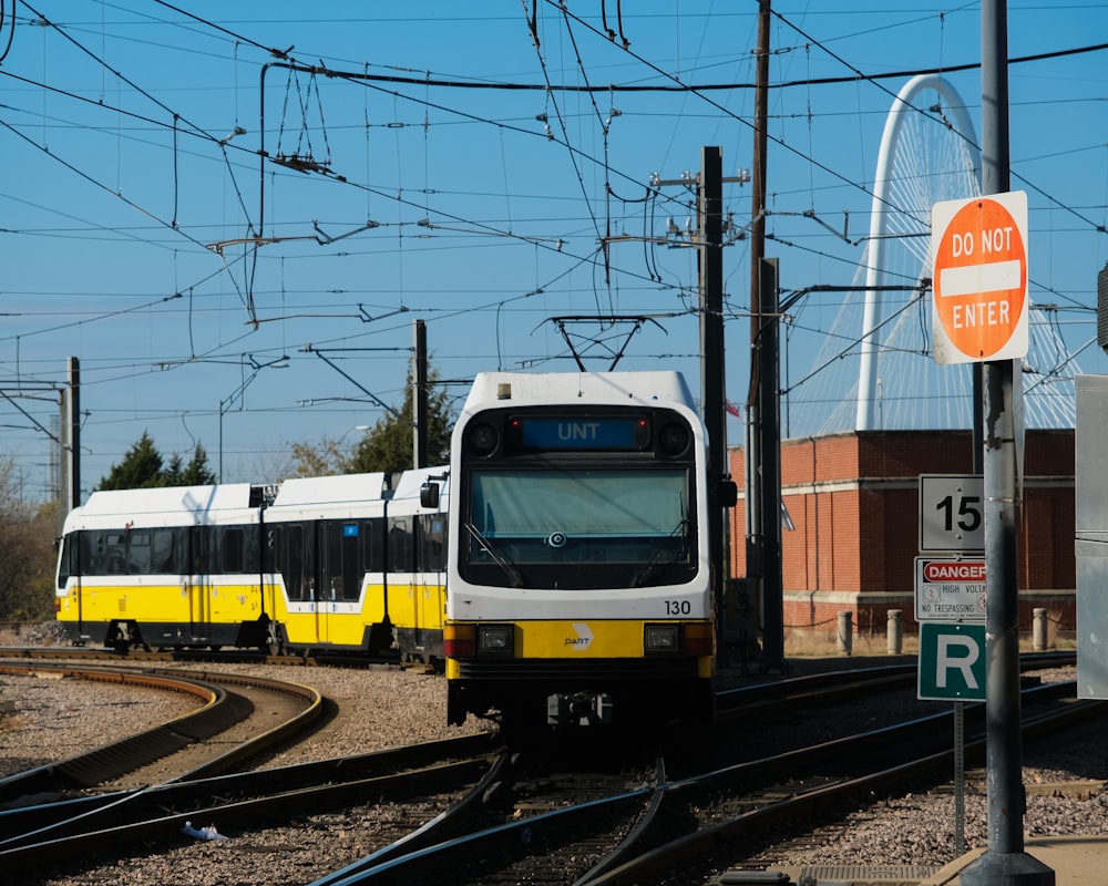 a train on the railway tracks