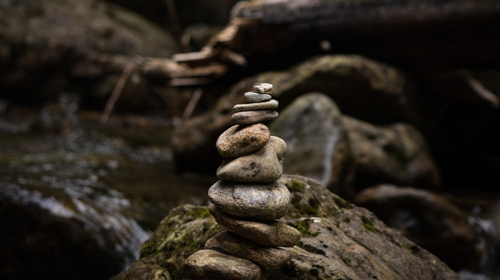 a stack of rocks