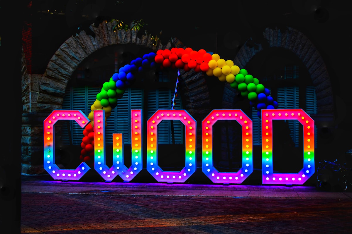 Collingwood's vibrant downtown illuminated at night