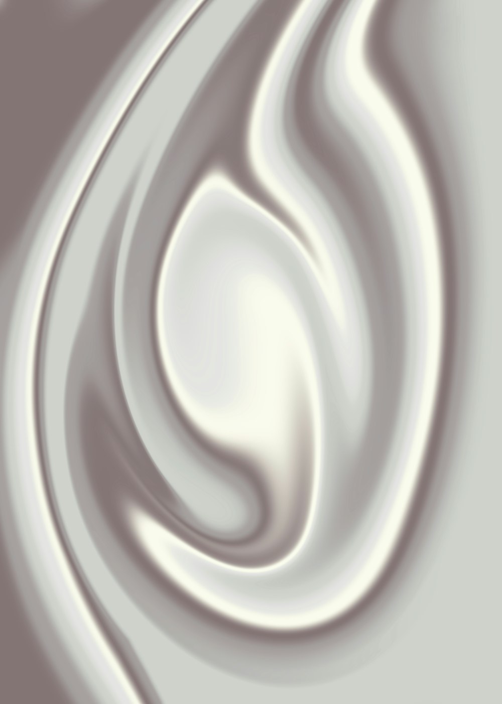 a white circular object