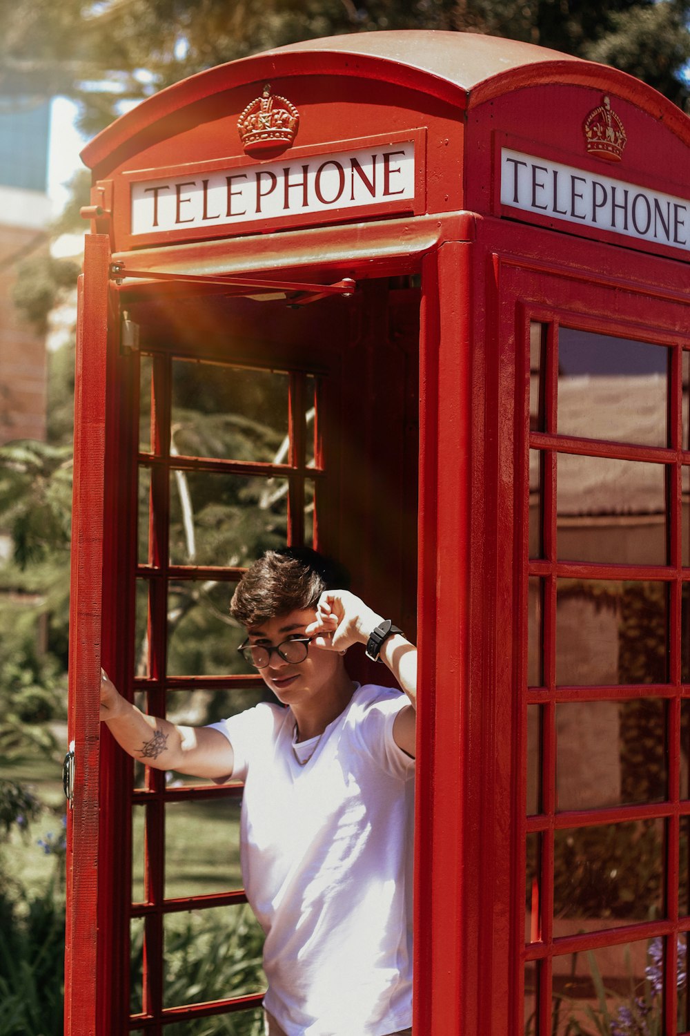 a man talking on a cell phone