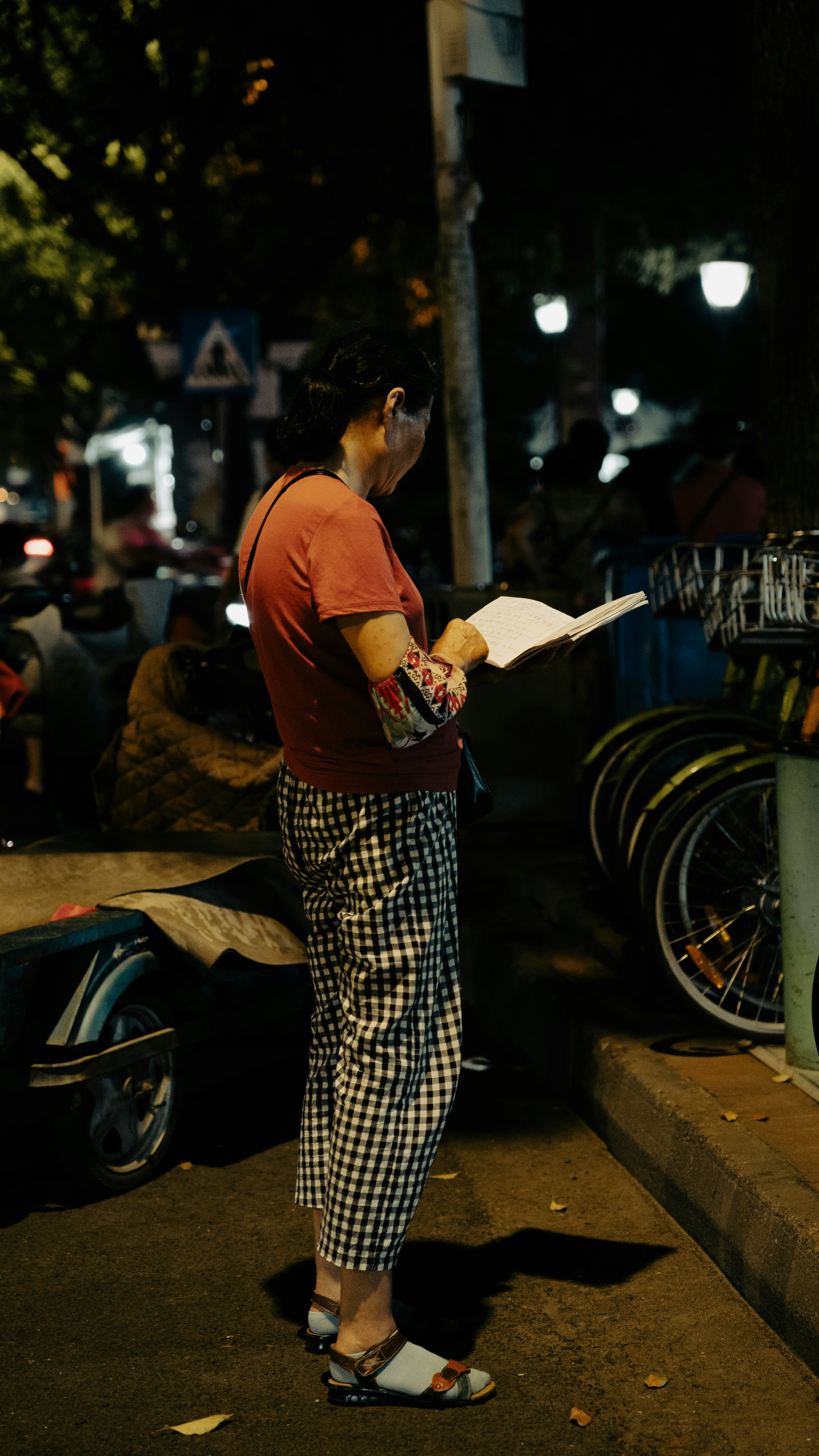 a person reading a book
