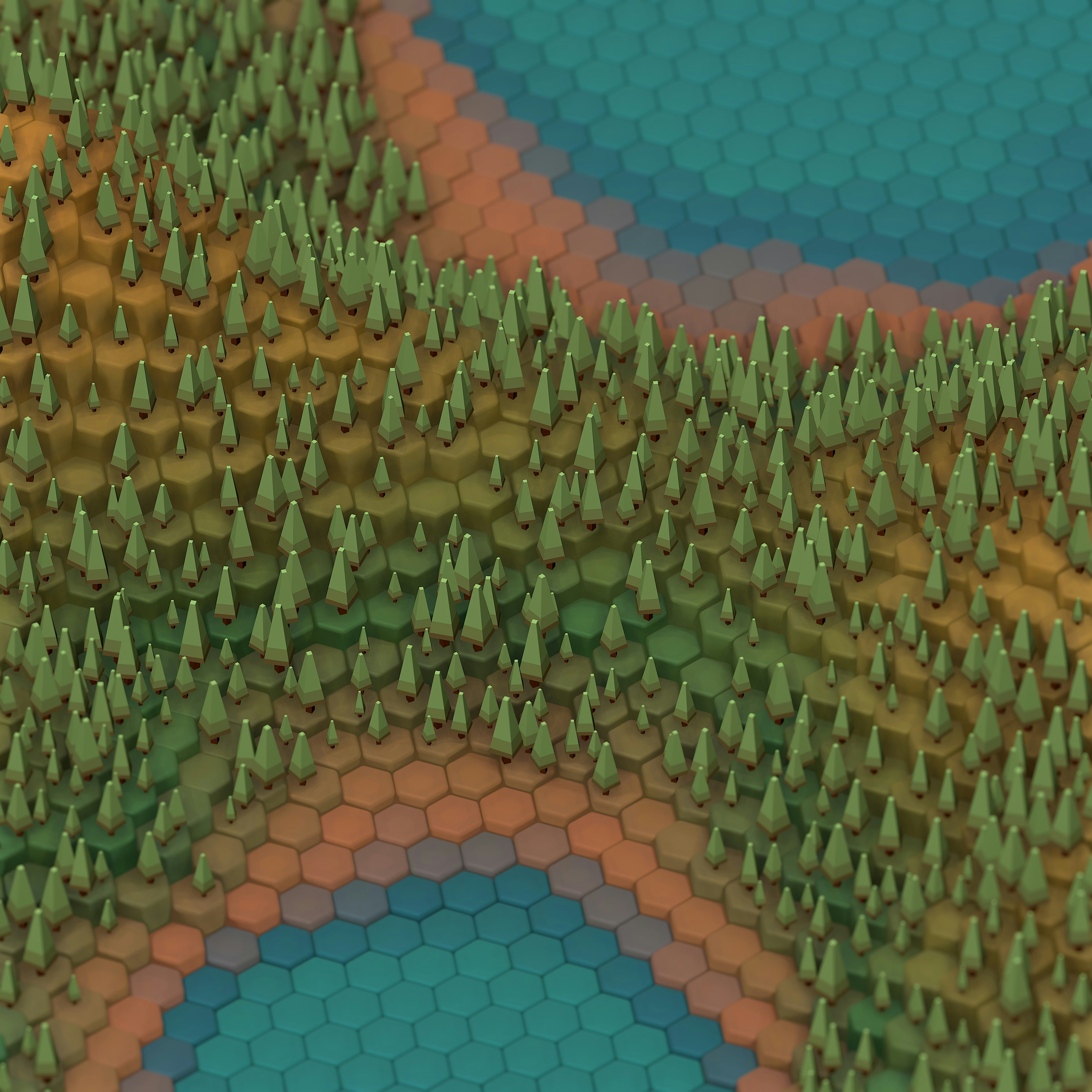 a large group of corn