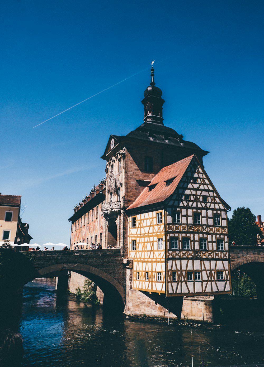 Bamberg with a bridge over water