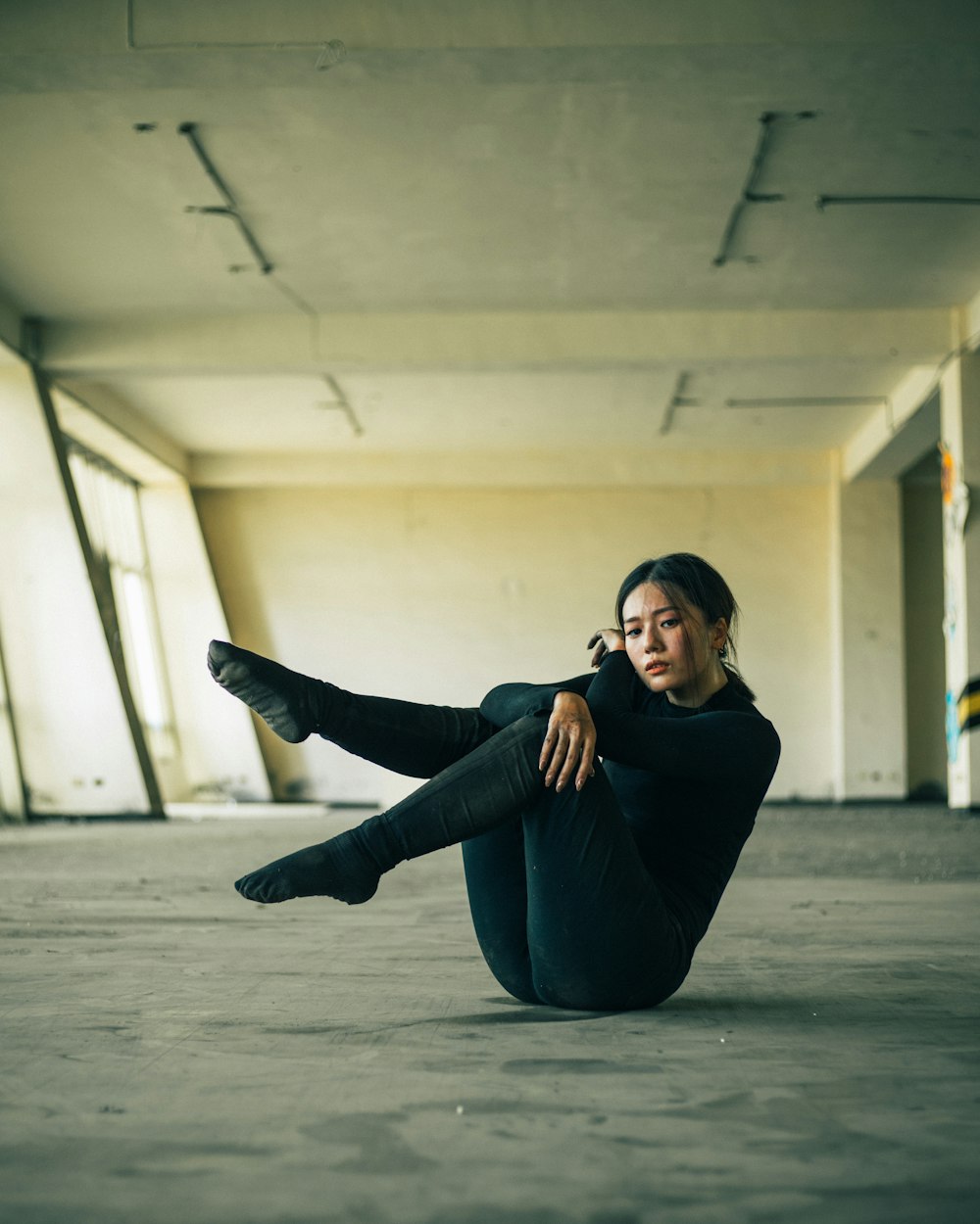 a person lying on the floor