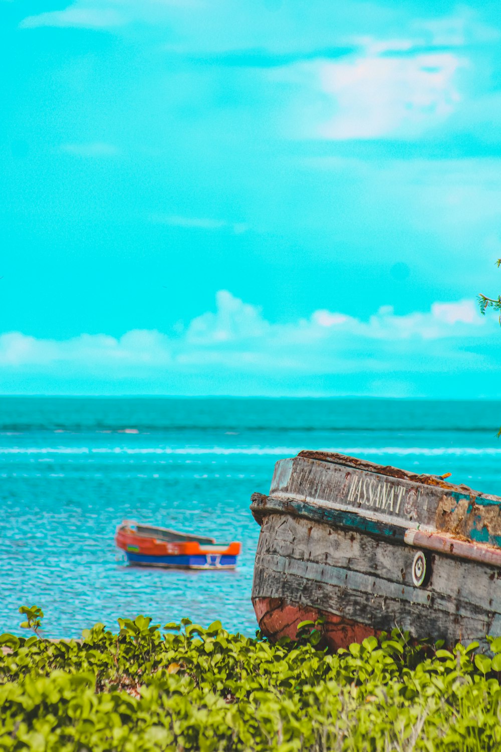 a boat in the water