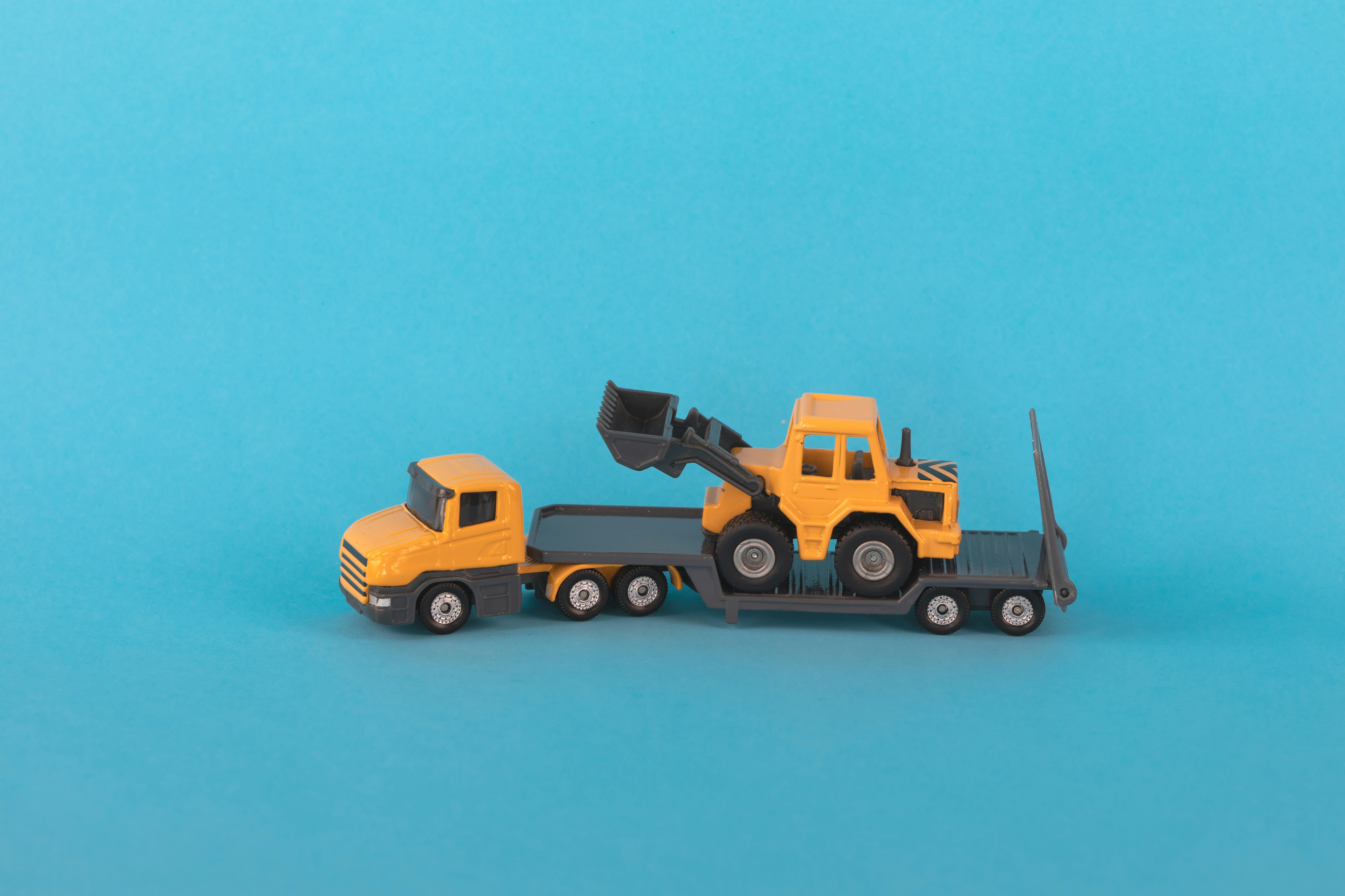 a toy truck with a gun