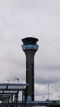 a tall tower with a light on top