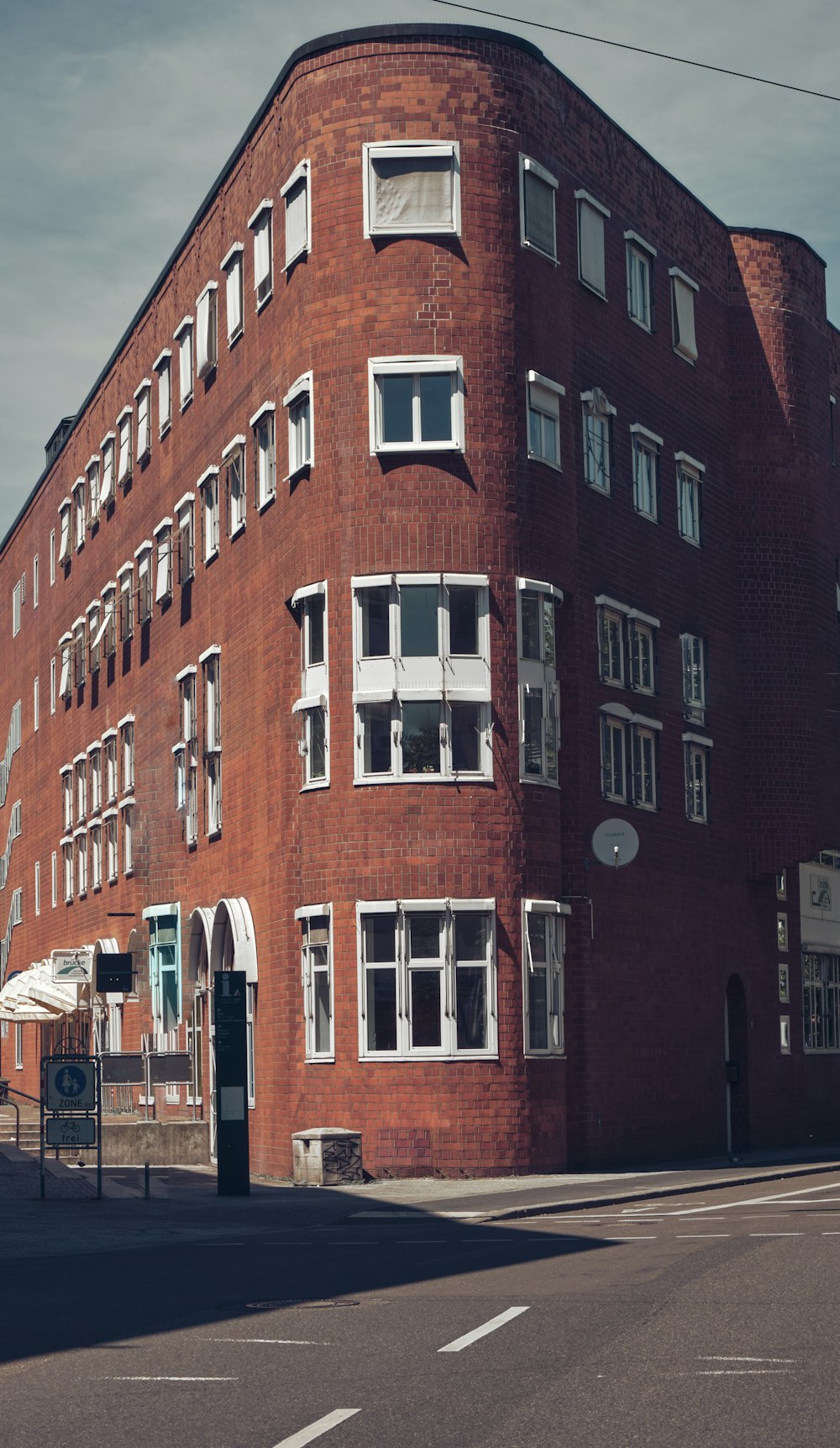 a large brick building