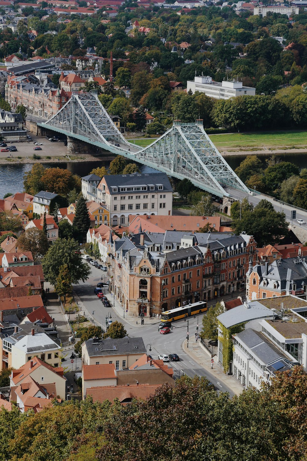 a bridge over a river