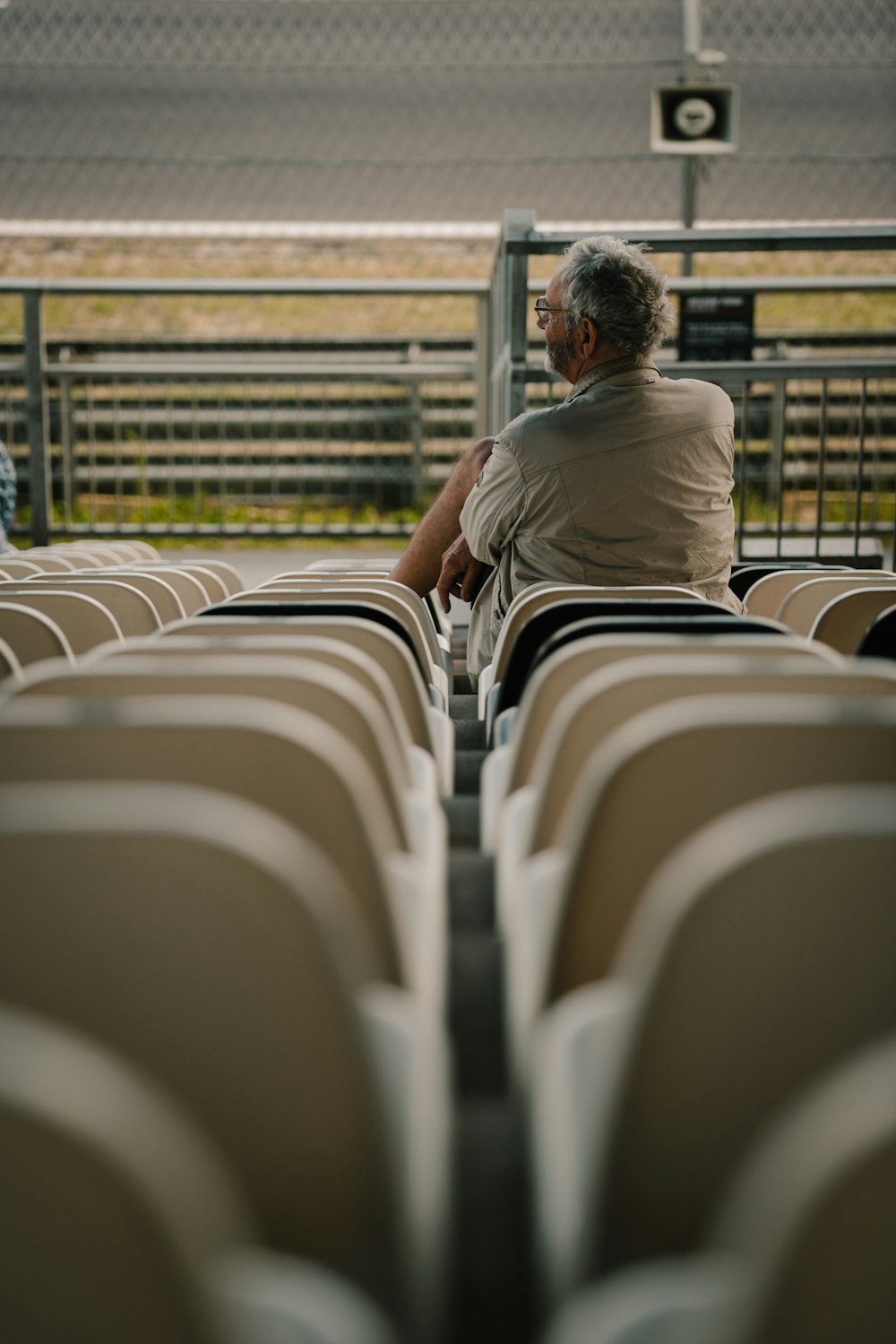 a person sitting in a bus