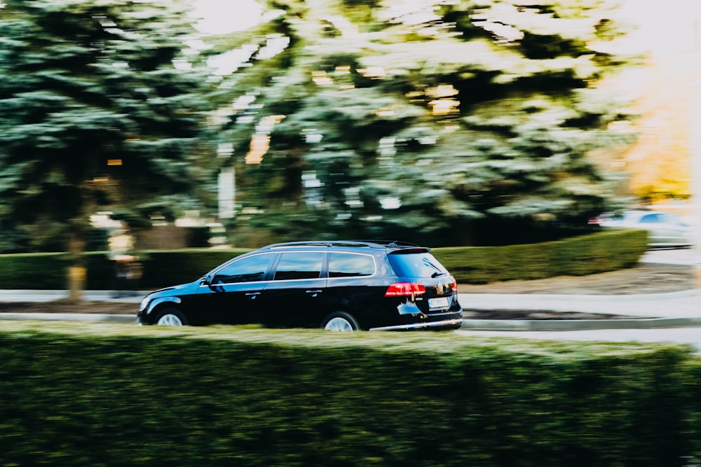 a car parked on the side of the road