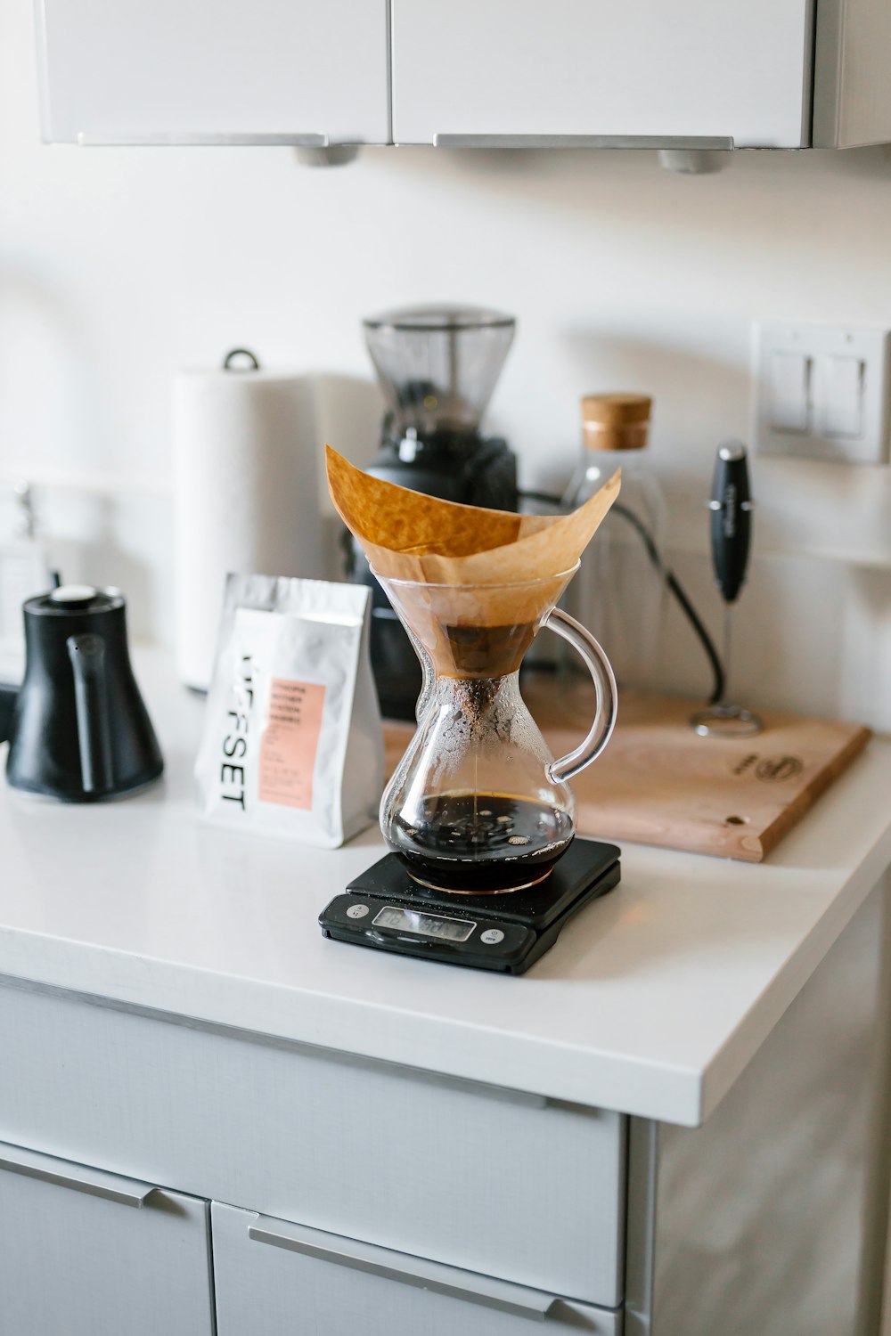 a coffee maker on a counter