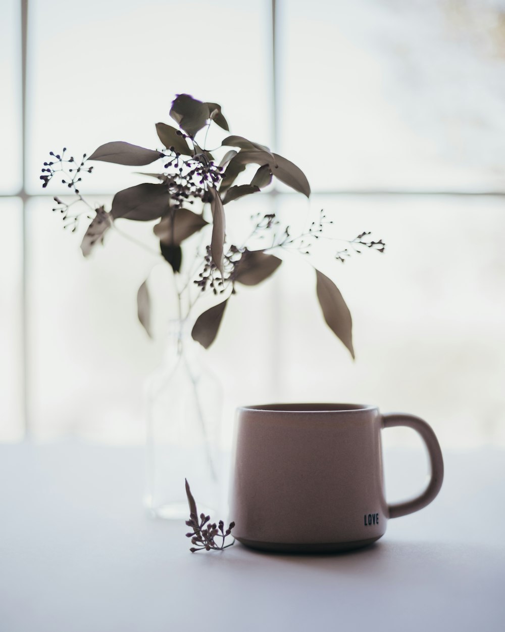 a vase with flowers