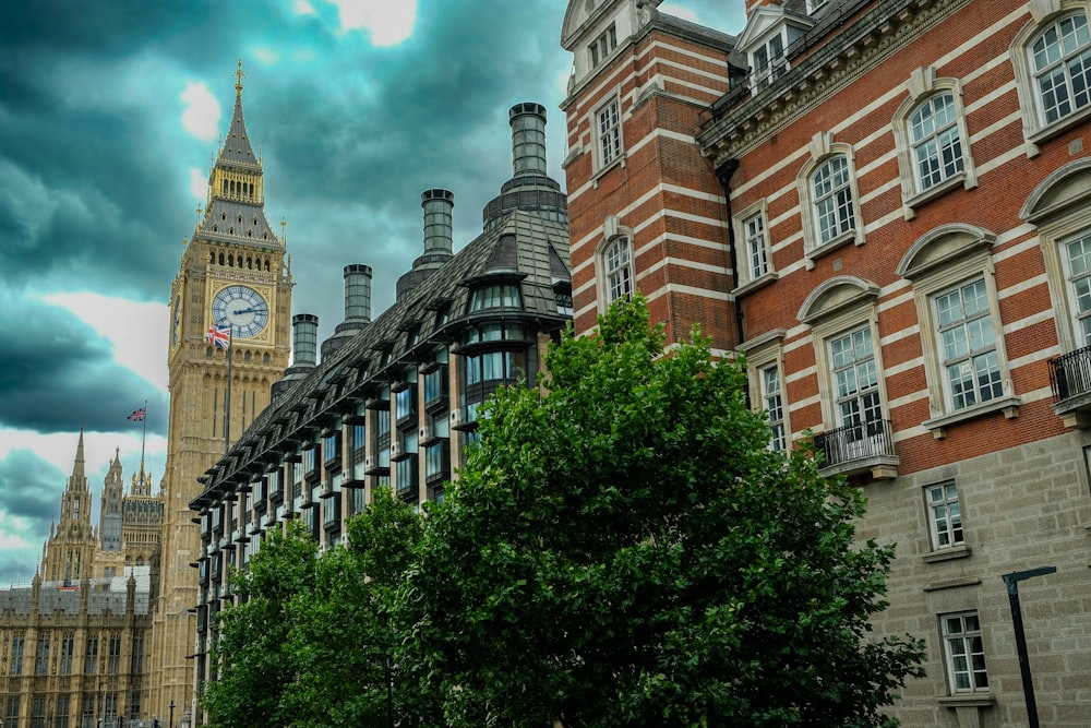 a clock tower on a building