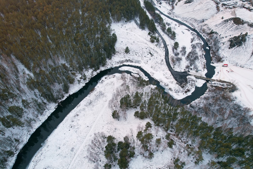 a high angle view of a road