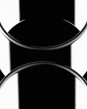 Abstract black and white design representing security and trust.