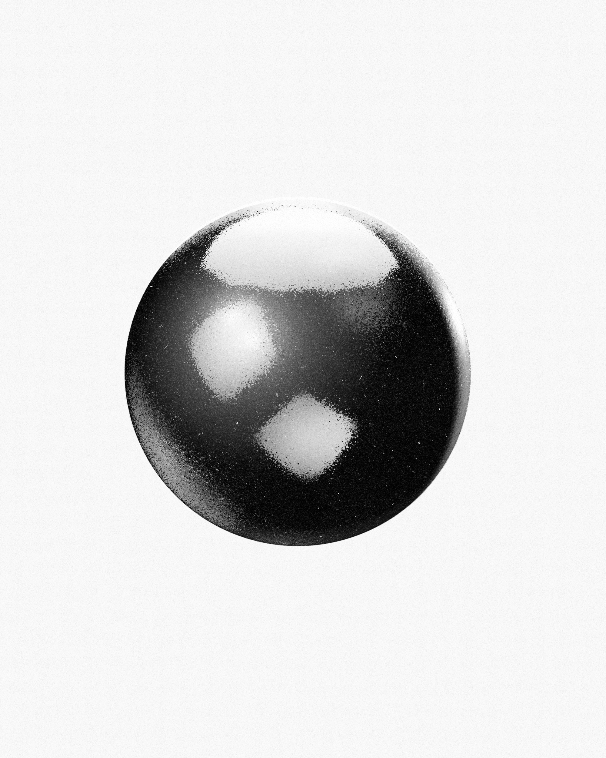 Un'immagine in bianco e nero di un pianeta