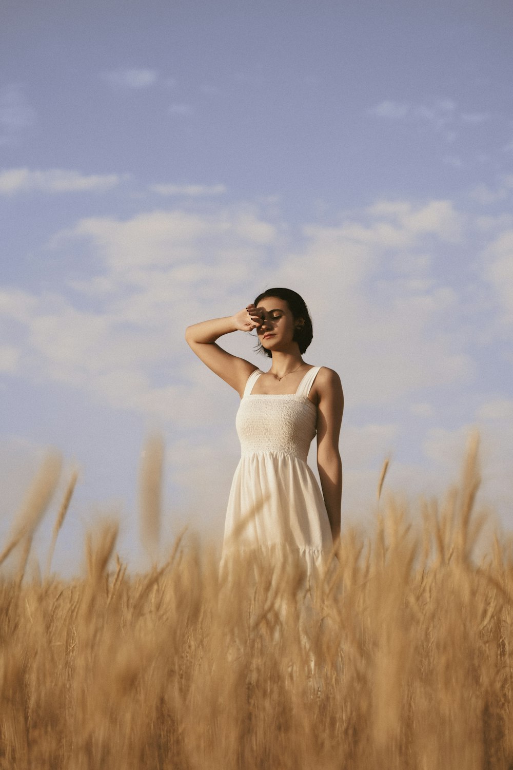 a person in a white dress