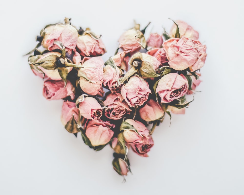 a bouquet of pink flowers