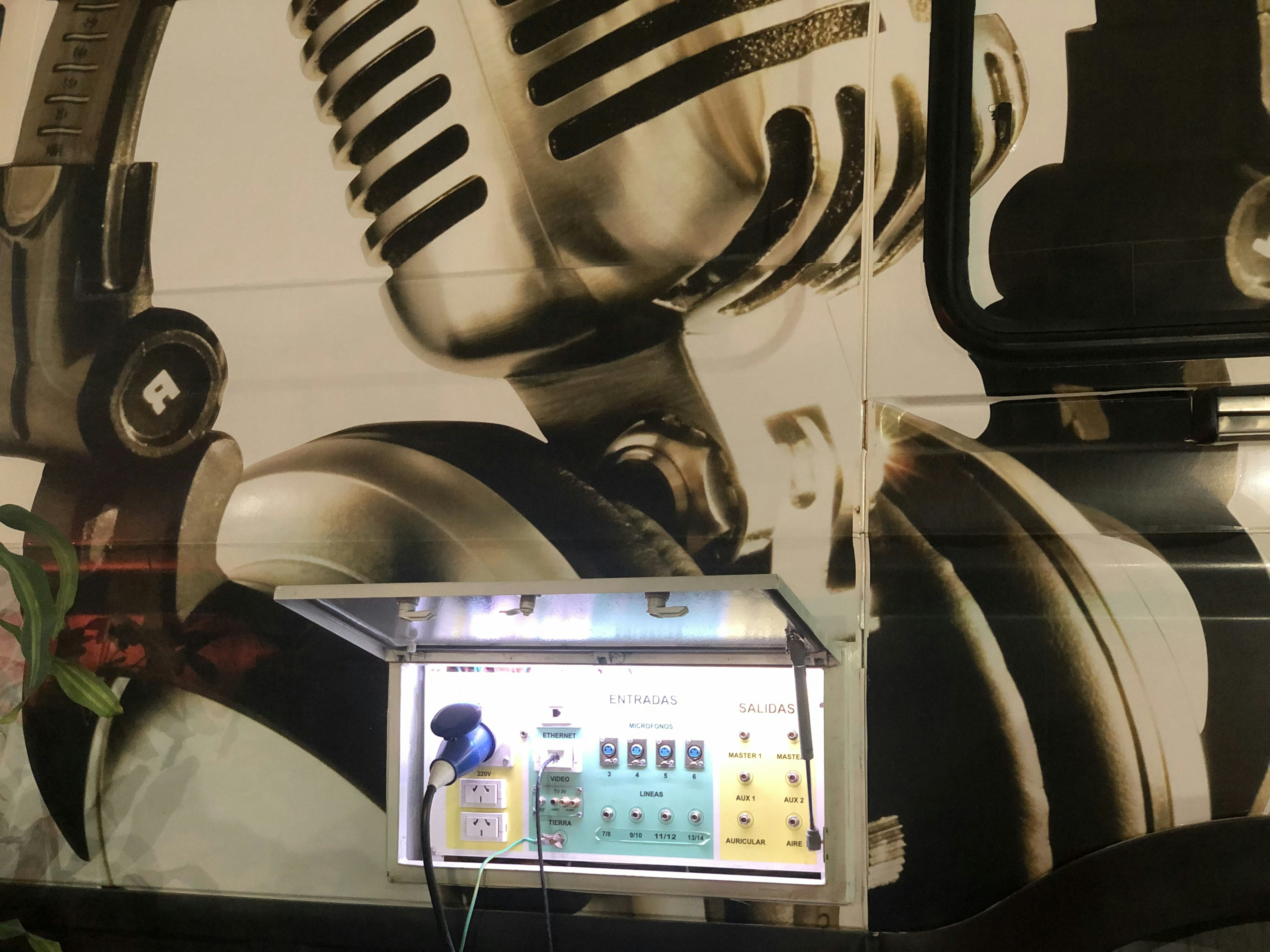 a machine with a screen